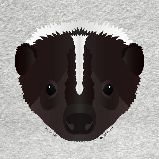 Baby Skunk Face by FunkilyMade